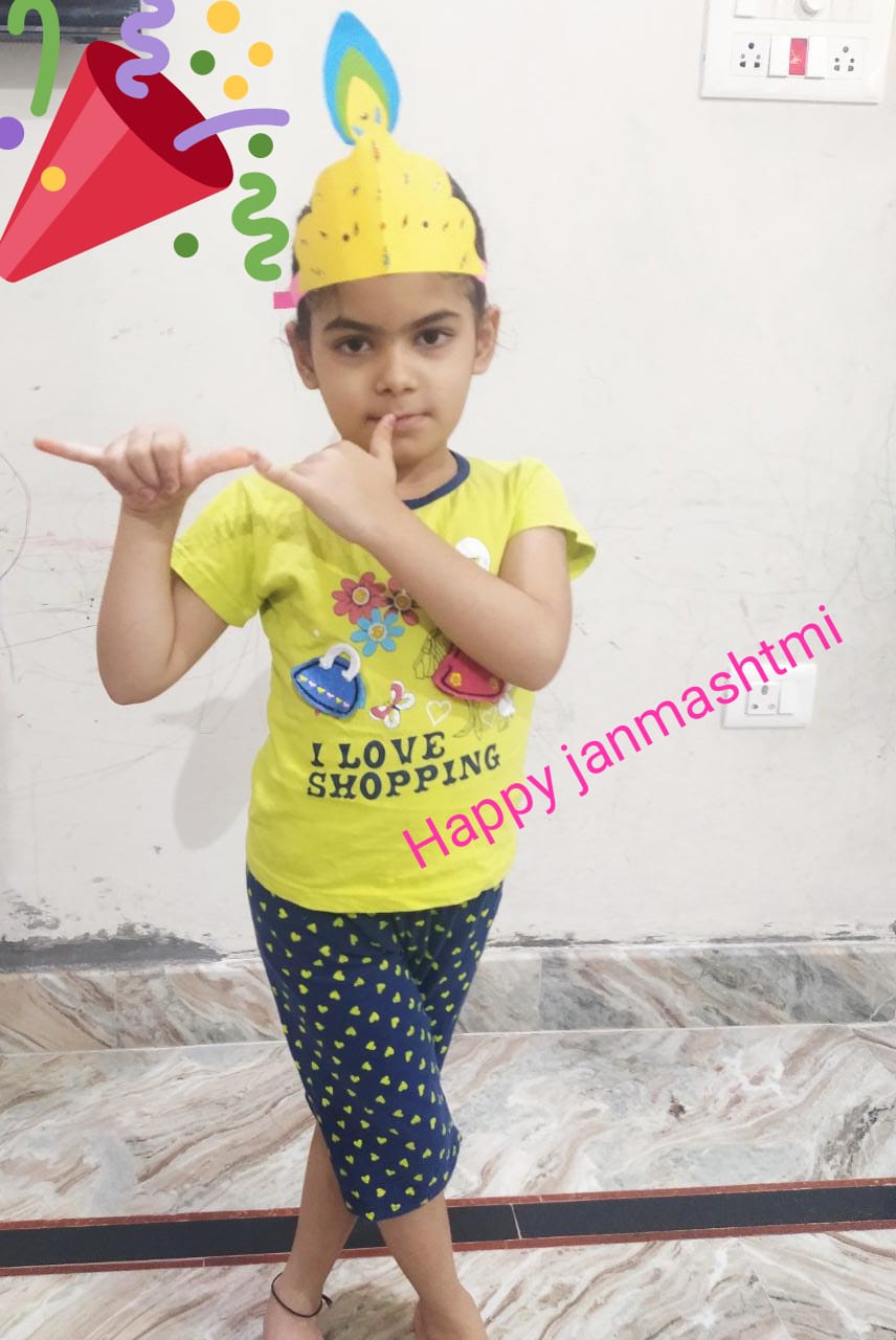 Krishna Janmashtami Activities organised in Pre-Primary Wing  of Delhi Public School,Jammu 